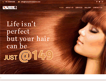 Tablet Screenshot of hairandmoresalon.com